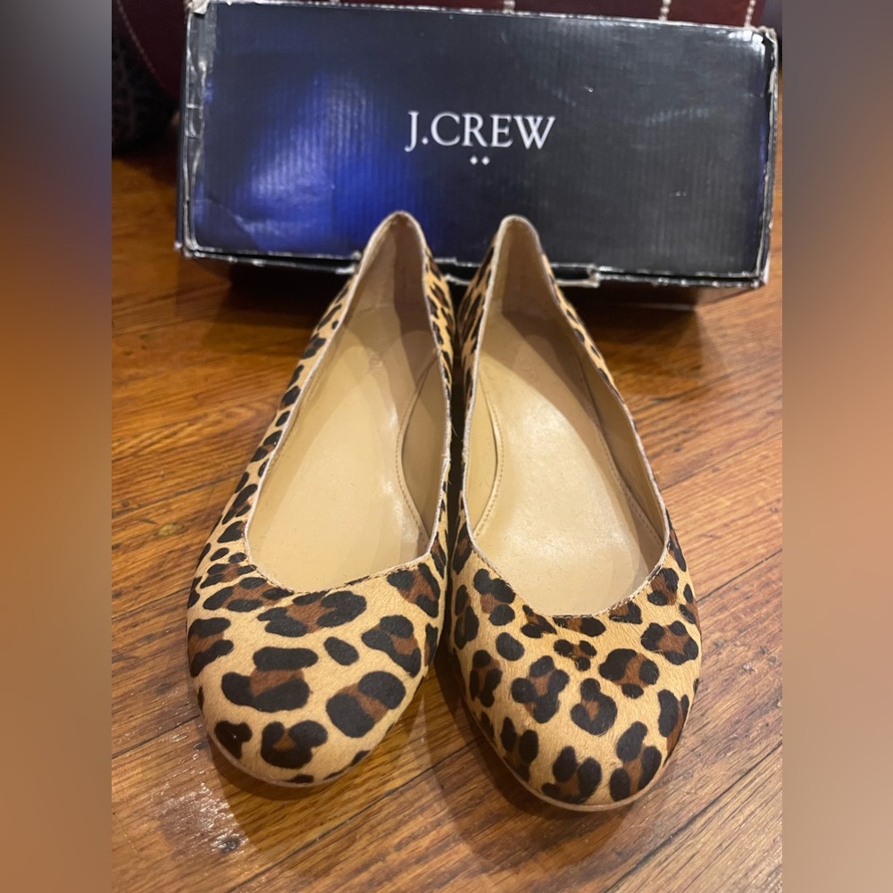 Used JCrew  cheetah print shoes